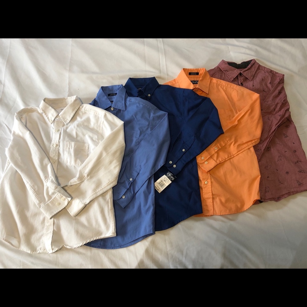 BOYS DRESS SHIRTS SIZE 10